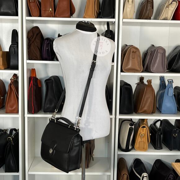 Vintage Coach Willis Bag 9927 Black Nickel Hardware Costa Rica 1999 - Picture 2 of 10